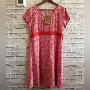 L.L. Bean Pink and White Floral Mini Dress